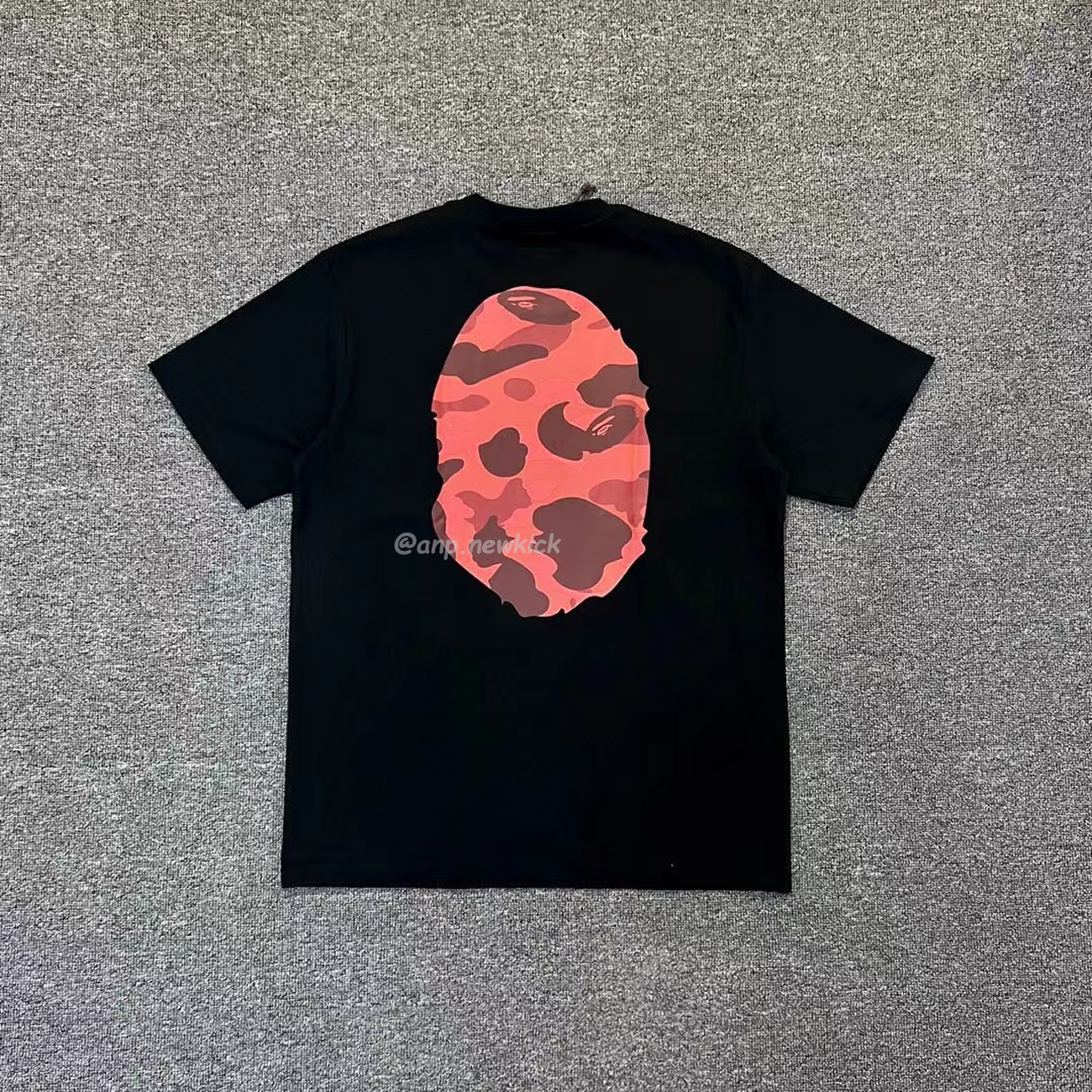 Bape Color Camo Big Ape Head Tee White Black White Green (13) - www.newkick.vip